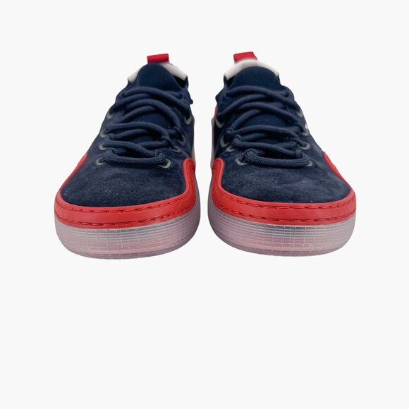 Christian Louboutin Arpoador Navy Drawstring Sock Sneakers Size 37 US 7 Women's - Picture 6 of 15